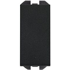 Cruzamiento pulsante 10ax 230v~ de tecla estrecha con sistema de embornamiento rápido negro mate simon 270