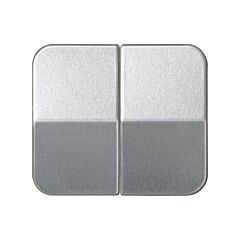 Tecla doble para mecanismos de mando  aluminio mate simon 75