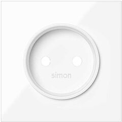 Tapa para la base de enchufe bipolar blanco brillante simon 100