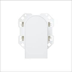 Conector fibra óptica dúplex blanco mate simon 100