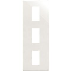 Marco estética mínima vertical para 3 elementos blanco simon 270