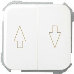 Grupo de 2 pulsadores para persianas 10 a 250v~ con sistema de enclavamiento blanco simon 31