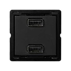 Cargador 2xusb 5vdc 2.1a tipo a hembra