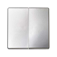 Tecla doble para mecanismos doble aluminio mate simon 82