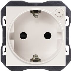 Base de enchufe schuko simon io 16a 230 v~ con sistema de embornamiento a tornillo blanco mate simon 270