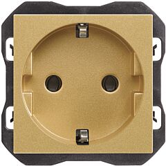 Base de enchufe schuko 16a 250 v~ con sistema de embornamiento a tornillo oro simon 270