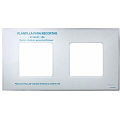 Funda intercambiable para marco 2 elementos transparente simon 27 play