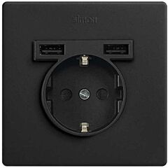 Kit monoblock schuko + 2 usb 1 elemento