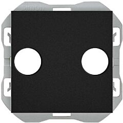 Tapa para toma de señal r-tv+sat negro mate simon 270