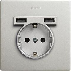 Kit monoblock schuko + 2 usb 1 elemento