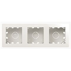 Caja de superficie compacta para 3 elementos blanco serie simon 270