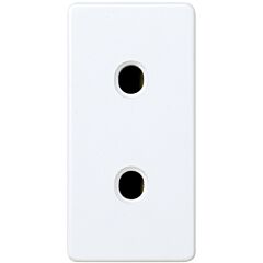Base de enchufe bipolar 16 a 250v~ de medio elemento con dispositivo de seguridad y emb. a tornillo blanco simon 27 play