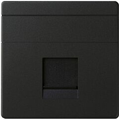 Placa v&d univ. plana c/g.polvo p/1 rj45