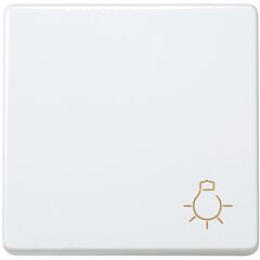 Pulsador con grabado luz 10 a 250v~ y sistema de embornamiento rápido blanco simon 27 play