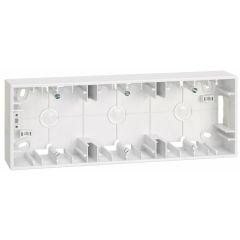 Caja superficie 6 mód. blanco s27 play