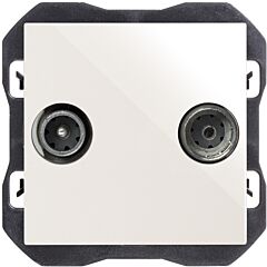 Toma de señal r-tv+sat final blanco simon 270