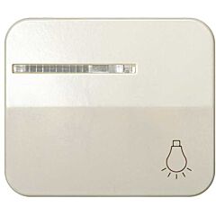 Tecla individual con visor ygrabado luz para pulsador marfil simon 75