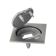Unidad portamecanismos ip66 con cierre manual para una función de 1 elemento acero inox simon k45