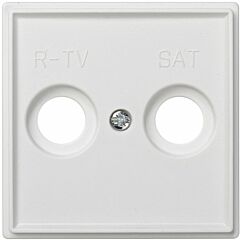 Placa para tomas inductivas de r-tv+sat blanco simon 27 scudo