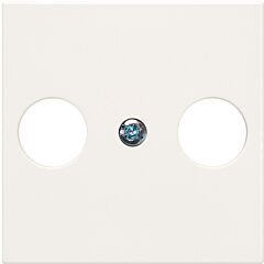 Tapa para toma de señal r-tv+sat blanco mate simon 270