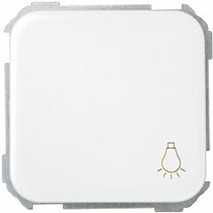 Pulsador con grabado luz 10 a 250v~ y sistema de embornamiento rápido blanco simon 31