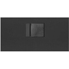 Tapa de voz y datos con guardapolvo para 1 conector rj45 negro mate simon 100