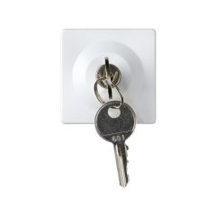 Conmutador con llave 2,5 a 250v~ de 2 posiciones (llave extraíble en ambas posiciones) emb.soldadura blanco simon 27 play