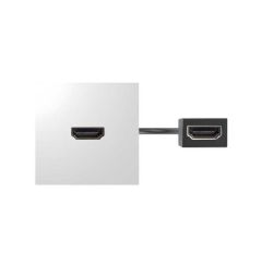 Placa con conector+lat. hdmi, h/h, bl