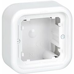 Caja de superficie baja para 1 elemento blanco simon 31