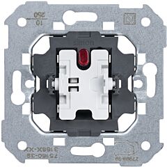 Pulsador 10 a 250v~ con luminoso incorporado y sistema de embornamiento rápido simon 75