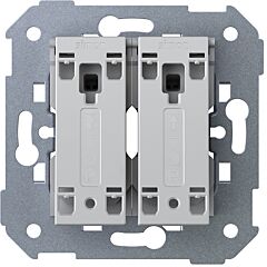 Doble conmutador pulsante 10ax 250v~ con sistema de embornamiento rápido simon 360