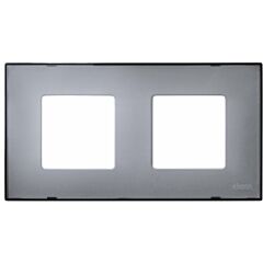 Funda intercambiable para marco 2 elementos gris translúcido simon 27 play