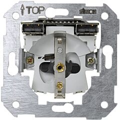 Base schuko con doble cargador usb 2.1a
