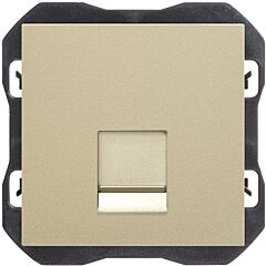 Tapa de voz y datos plana con guardapolvo con 1 conector rj45 cava simon 270
