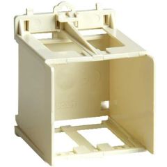 Adaptador para carril din marfil para todos los mecanismos modulares de simon 27 play