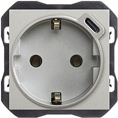 Base schuko con cargador usb c