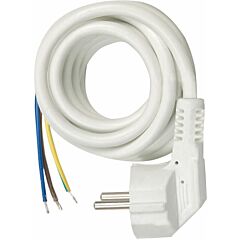 Cable h05vv-f 3g1mm² 2 metros blanco para base múltiple multifix simon
