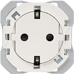 Base de enchufe schuko clean 16a 250 v~ con sistema de embornamiento a tornillo blanco mate simon 270