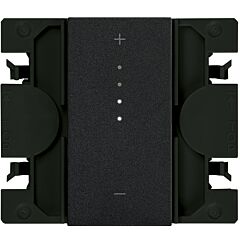 Interruptor regulable electrónico tira de led (pwm) simon io de tecla estrecha negro mate simon 270