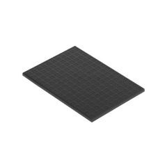Tapa embellecedora de enrasamiento para caja de suelo regulable o tapa de registro 4 elementos grafito simon 500 cima