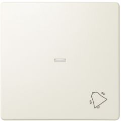 Tecla individual con visor y grabado campana para mecanismos s.77 marfil simon 82