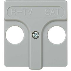 Placa para tomas inductivas de r-tv+sat gris simon 27 play