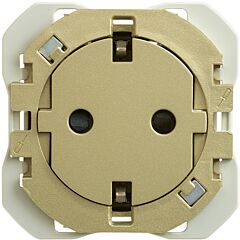 Base de enchufe schuko clean 16a 250 v~ con sistema de embornamiento a tornillo bronce simon 270