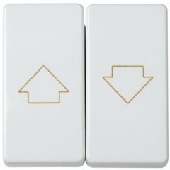 Grupo de 2 pulsadores para persianas 10 a 250v~ con sistema de enclavamiento eléctrico blanco simon 27 play