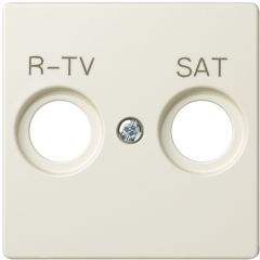 Placa para tomas inductivas de r-tv+sat marfil simon 82