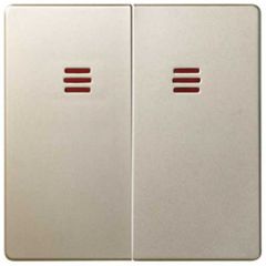 Tecla doble con visor para mecanismos de mando cava simon 82