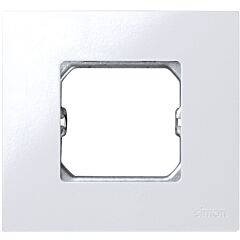 Marco compacto para 1 elemento blanco con bastidor simon 27 play
