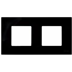 Funda intercambiable para marco 2 elementos negro simon 27 play
