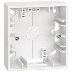 Base para caja pared de superficie para 1 elemento blanco simon 27 play