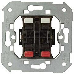 Grupo de 2 pulsadores 10 a 250v~ (2 entradas+2 salidas), apto mec.persianas sin sistema de enclavamiento con emb.rápido simon 75